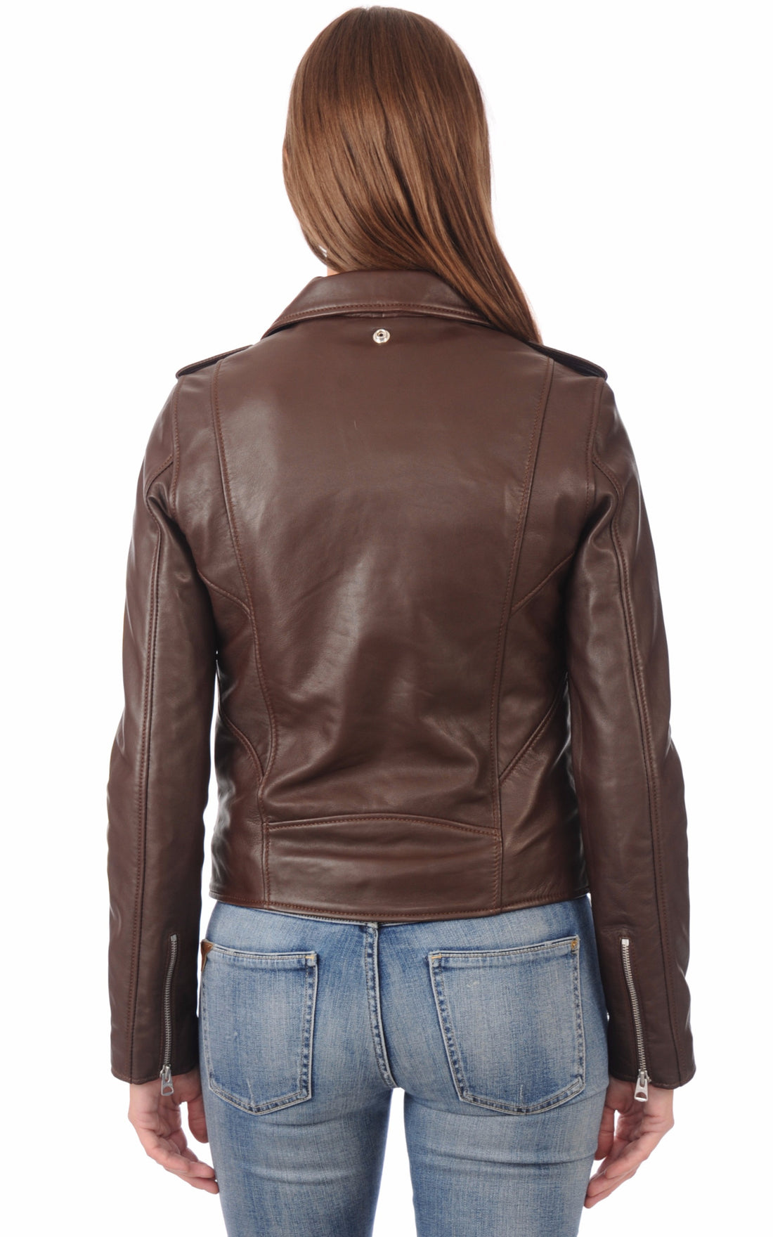 A "LCW1601D" Marron Schott Perfecto Femme opened photo