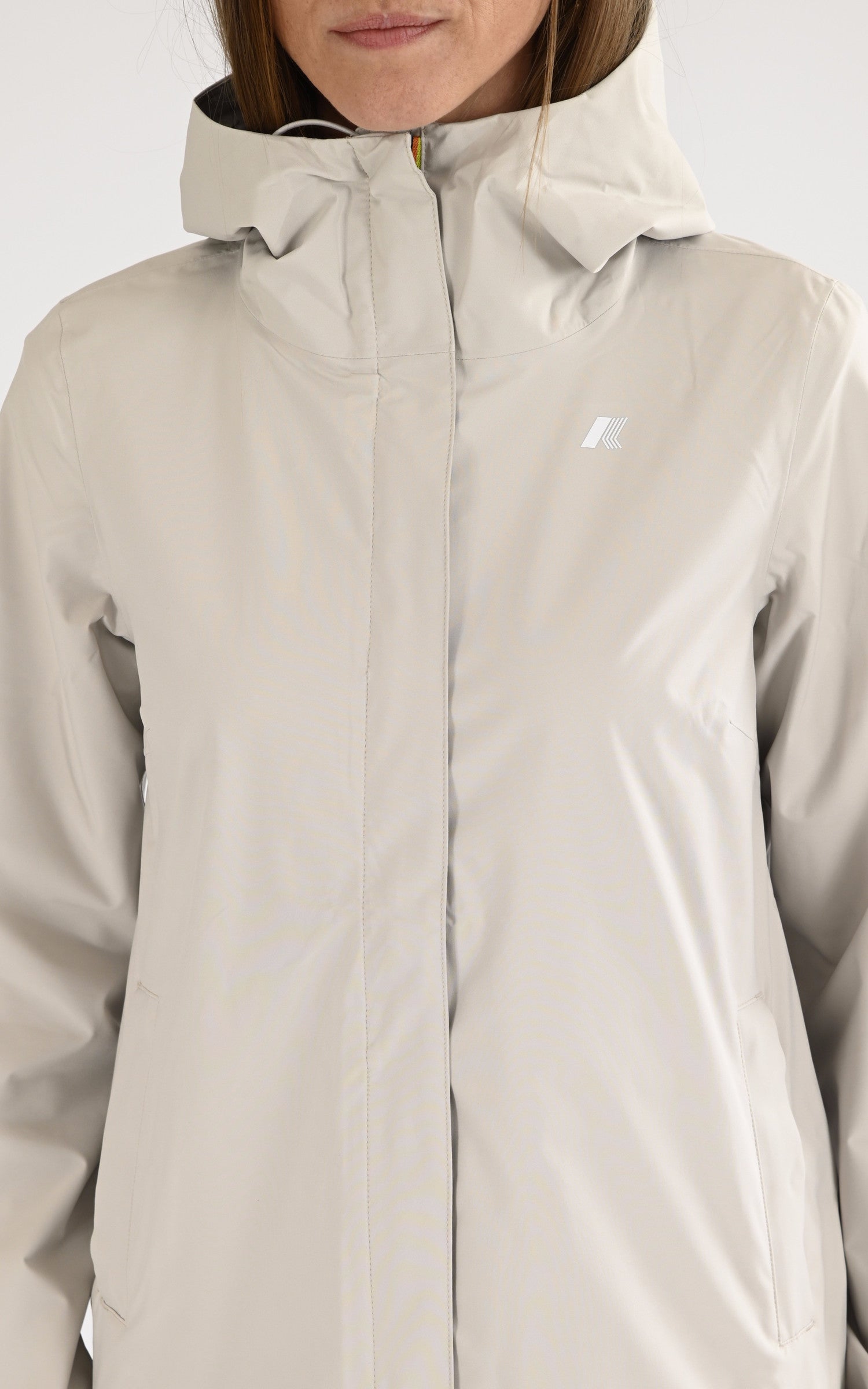 A "MARGUERITE STRE DOT K31382W" Beige K-Way Blouson Femme details photo 5