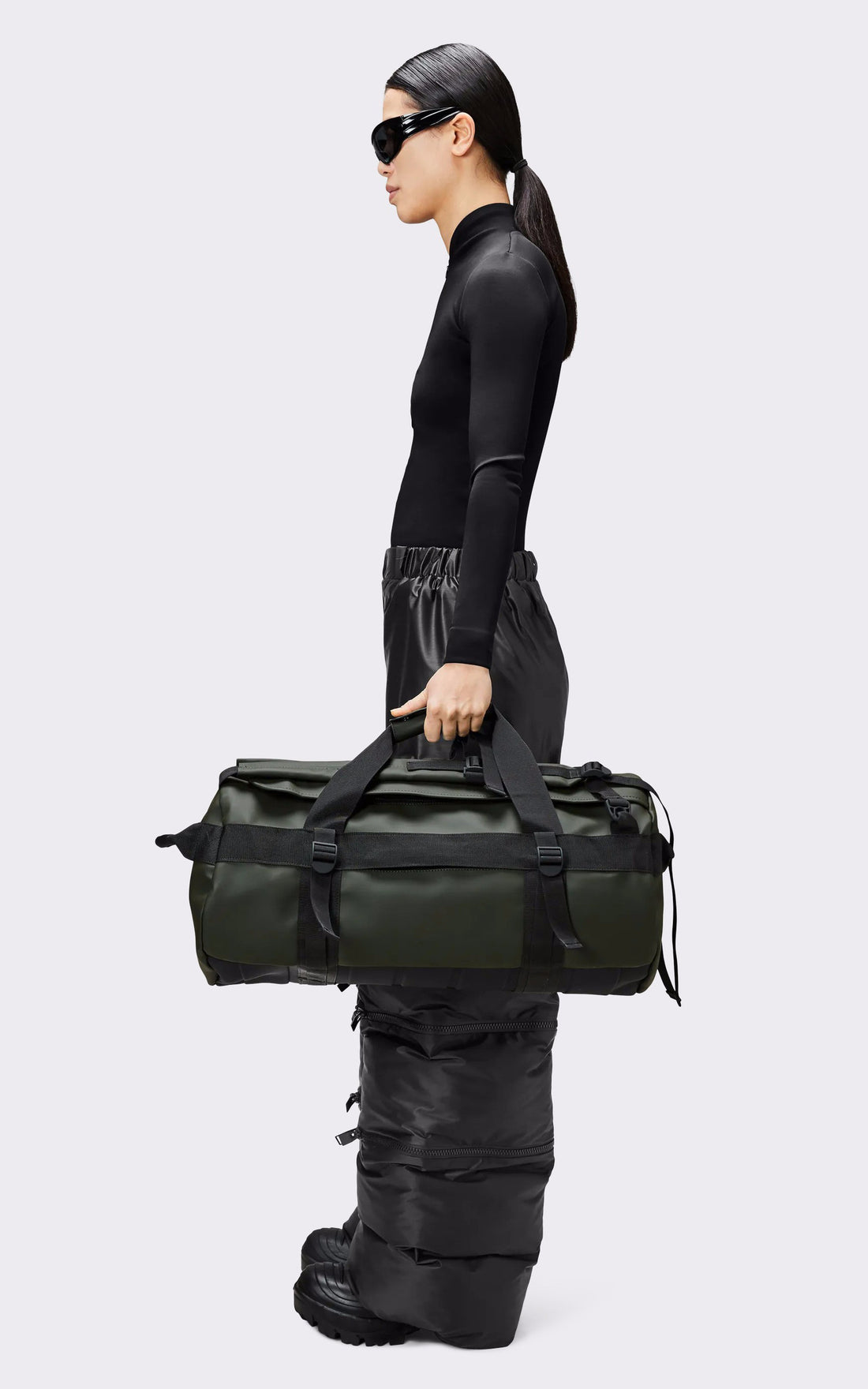 A "13480 TEXEL DUFFEL SMALL" Vert Rains Sac Mixte interior photo