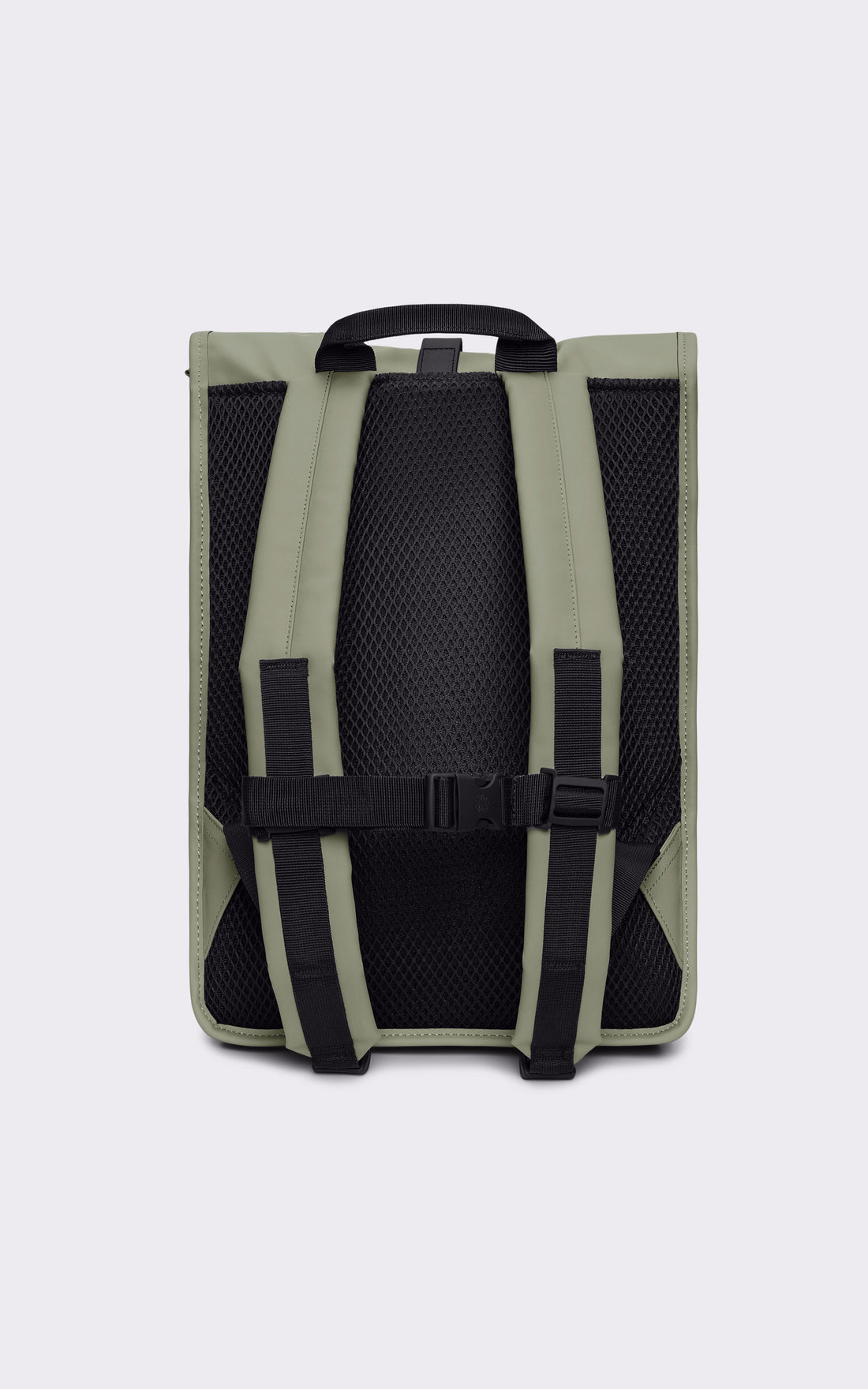 A "13320 ROLLTOP RUCKSACK" Vert Rains Sac Mixte opened photo