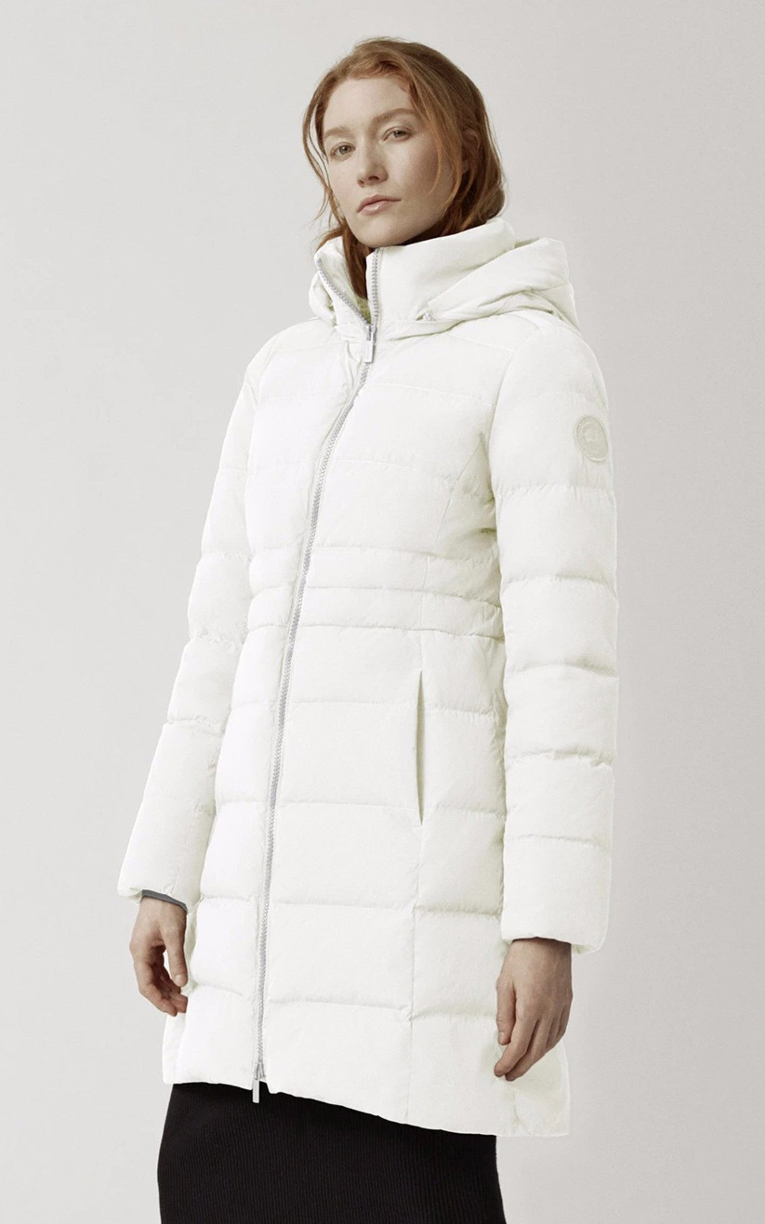 A "AURORA PARKA 3901W" Blanc Canada Goose 3/4 Doudoune Femme opened photo 1