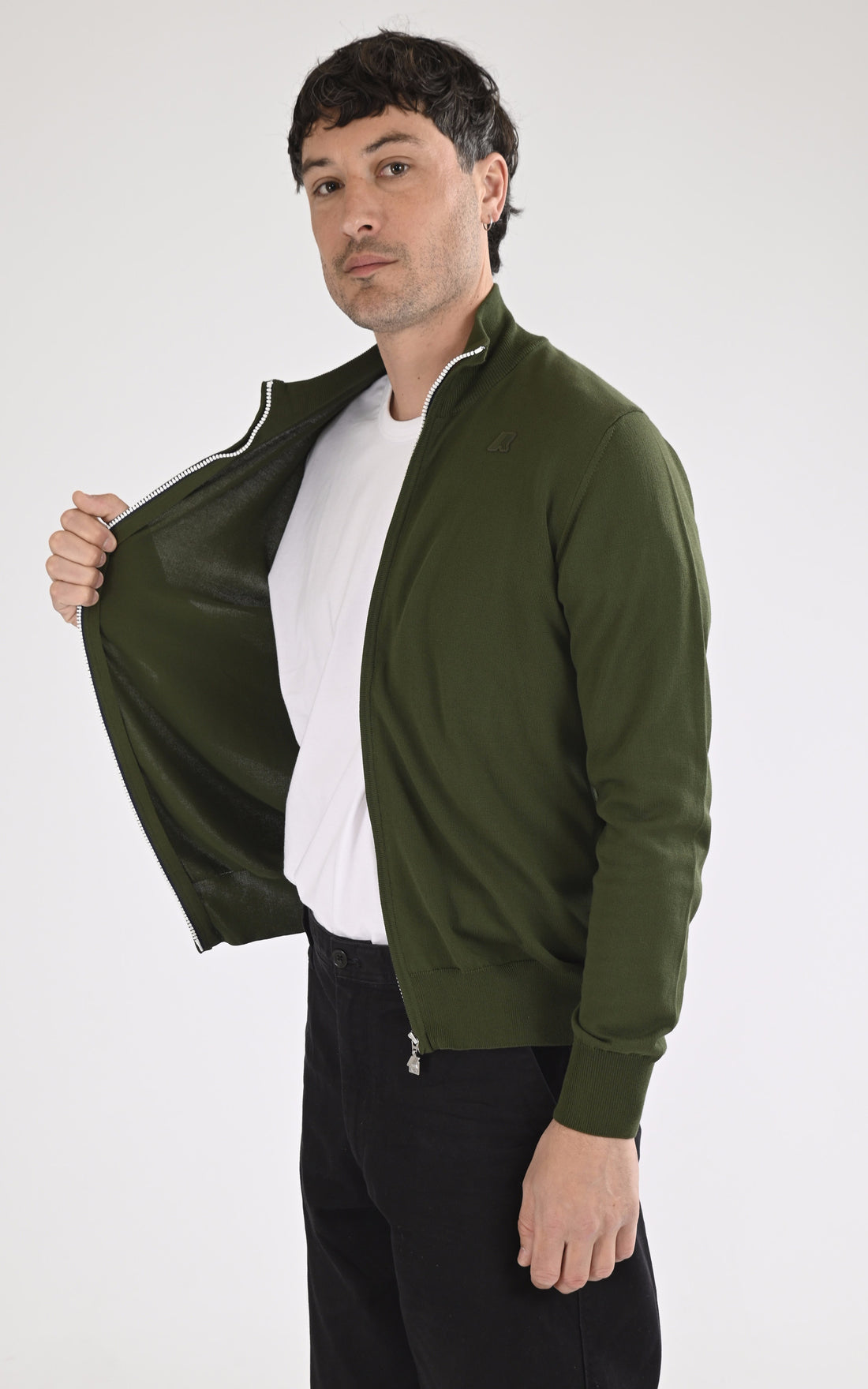 A "FINNY K41321W" Kaki K-Way Gilet Homme opened photo