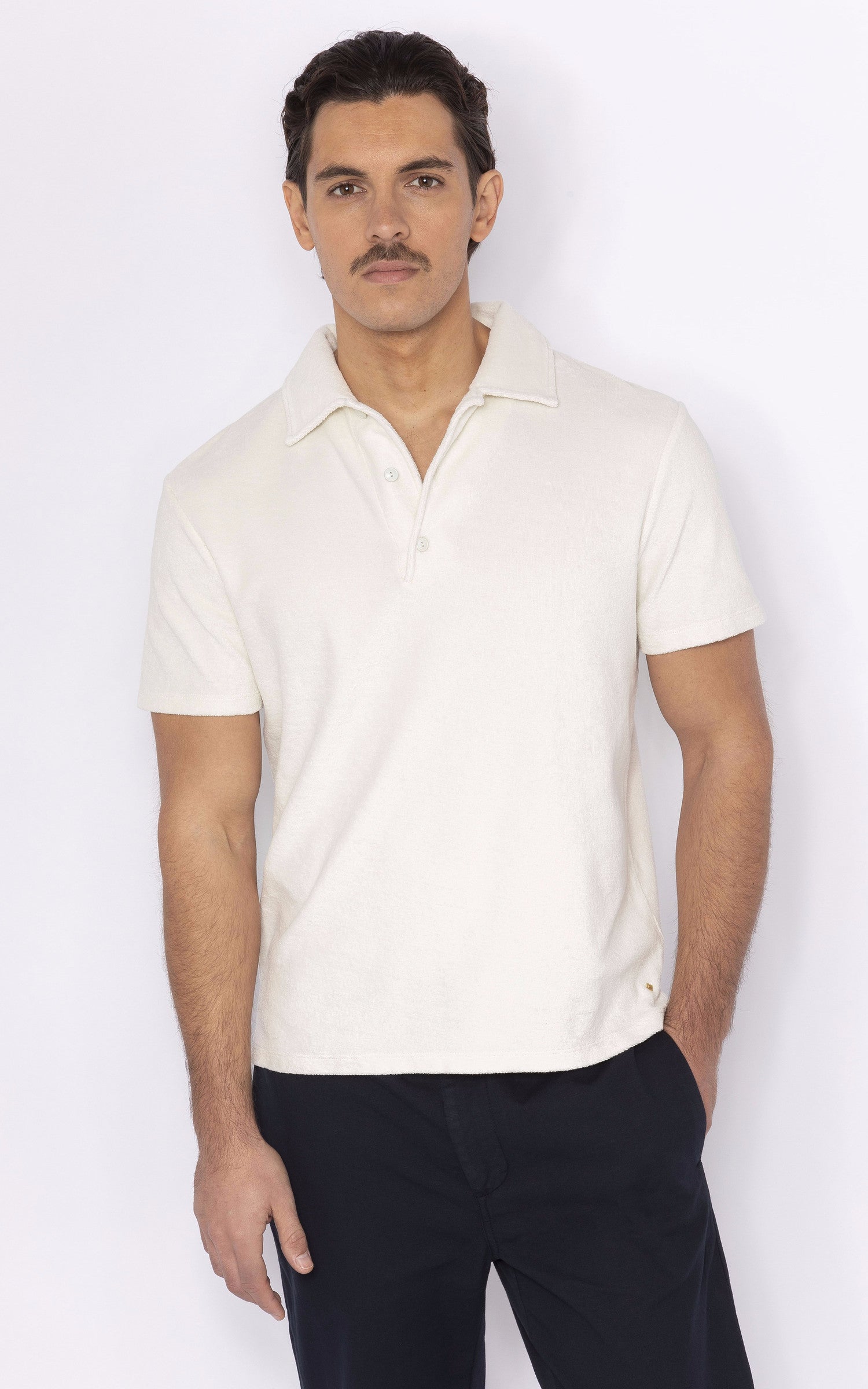 A "RIVPS02" Ecru Rivieras Polo Homme opened photo
