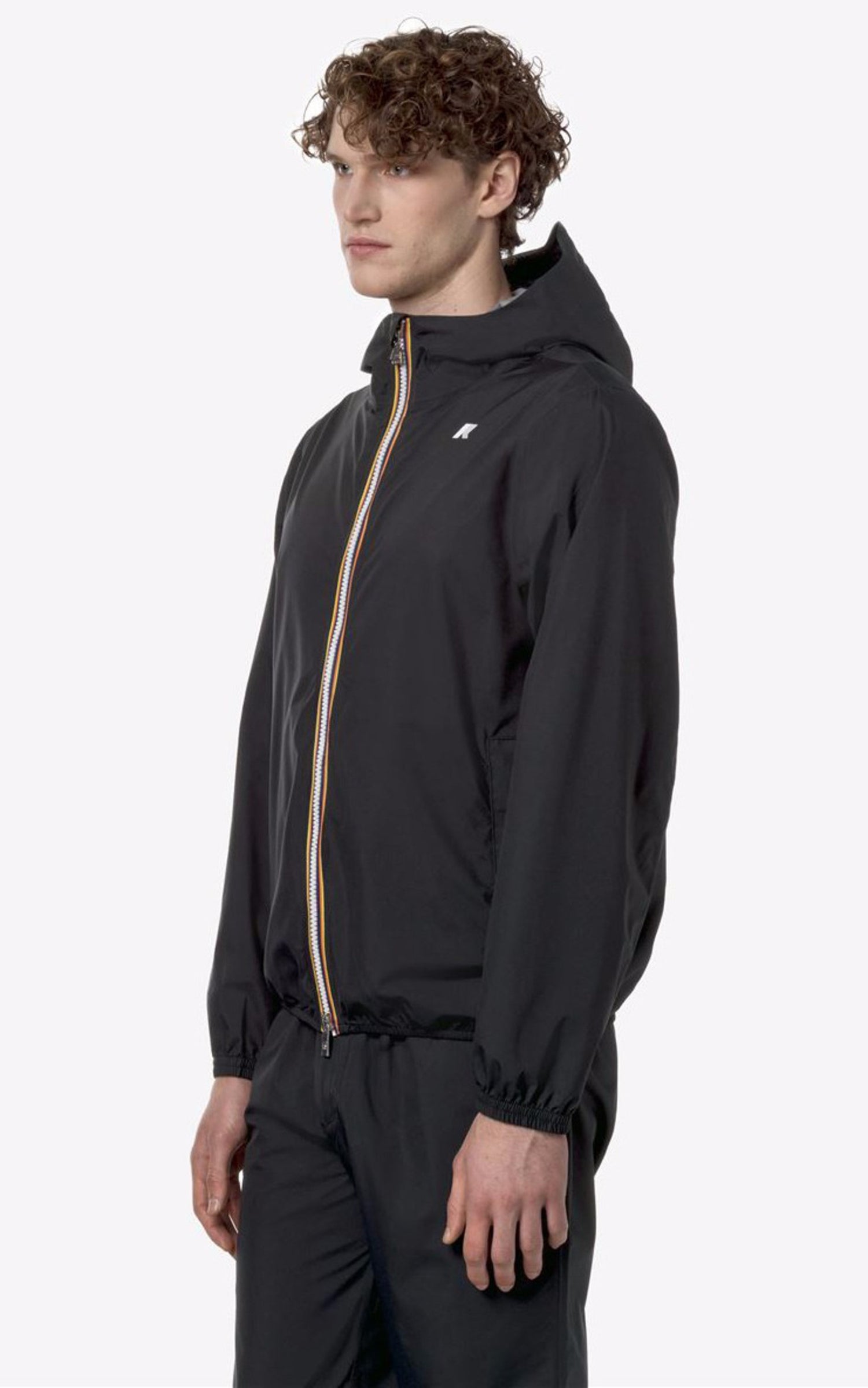 A "JACK ECO STR DOT K5127QW" Noir K-Way Blouson Homme closed photo 2