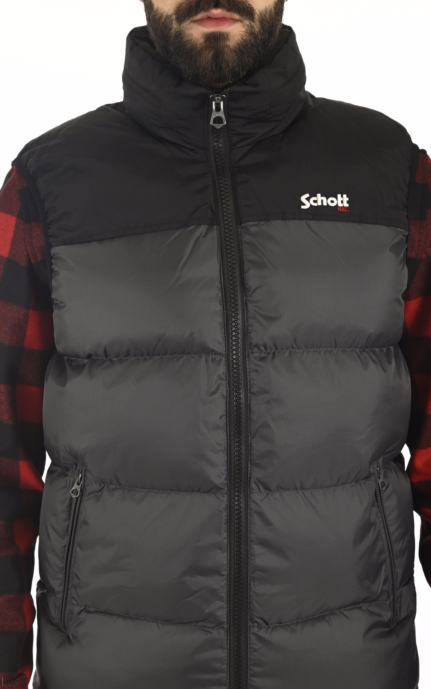 A "UTAH V" Anthracite Schott gil_doudoune Homme details photo