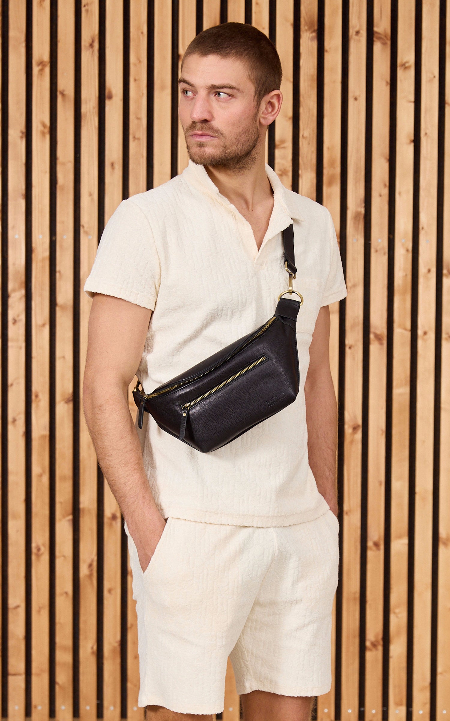 A "DREW BUM BAG" Noir O my bag sac_banane Mixte opened photo