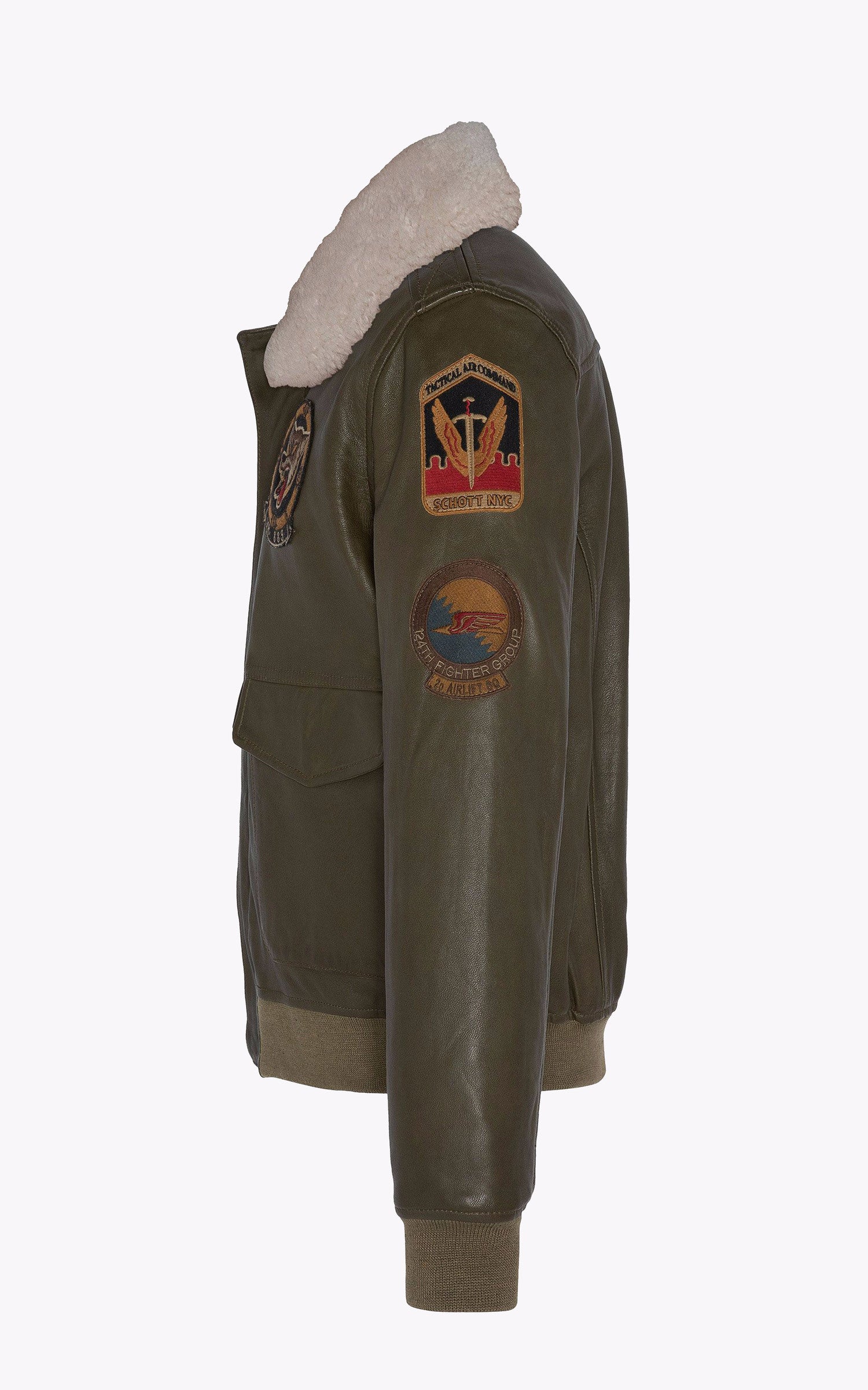A "LCFLIGHTWX23" Kaki Schott Pilote Homme back photo