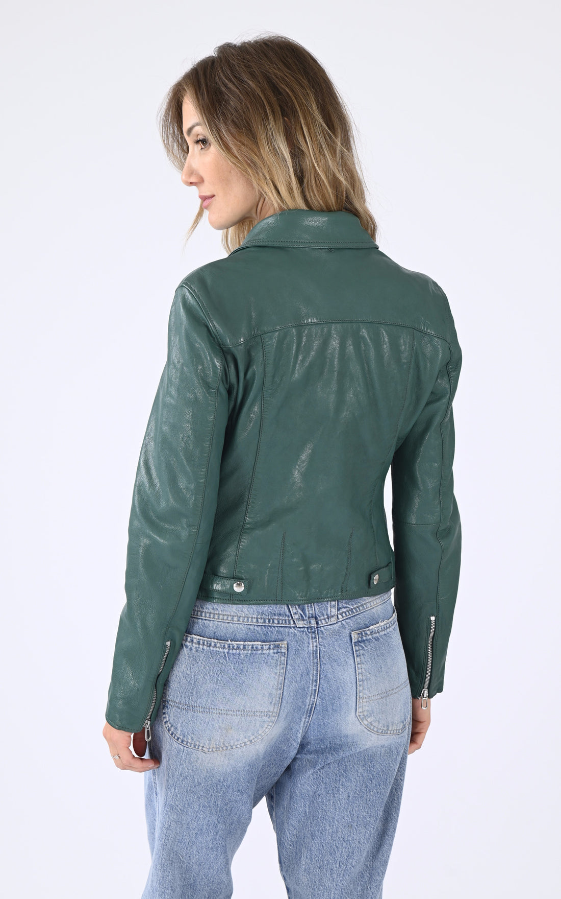 A "OLYMPE 101964" Vert Rose Garden Blouson Femme opened photo