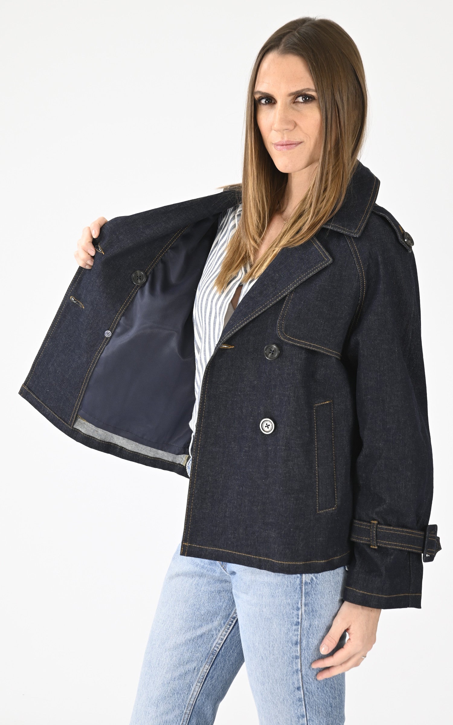 A "LOUANE 64858" Bleu Oakwood Veste Femme interior photo