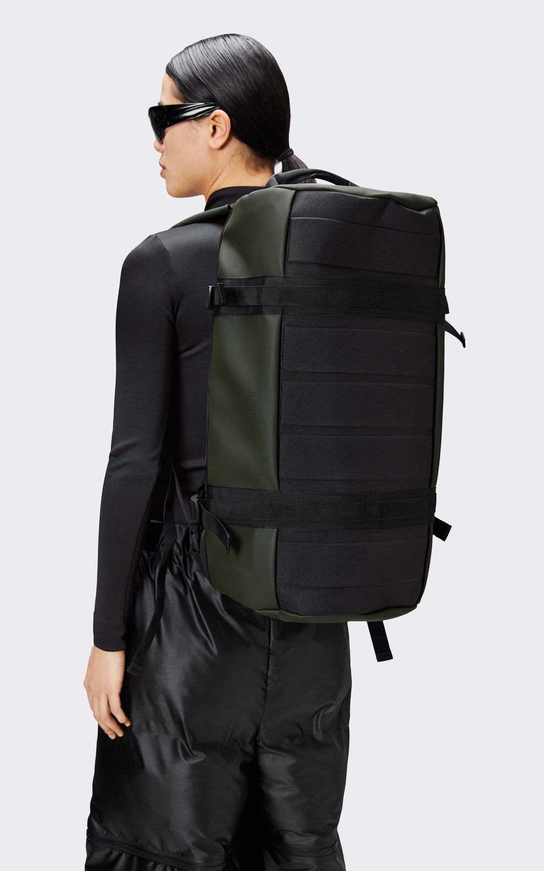 A "13480 TEXEL DUFFEL SMALL" Vert Rains Sac Mixte interior photo