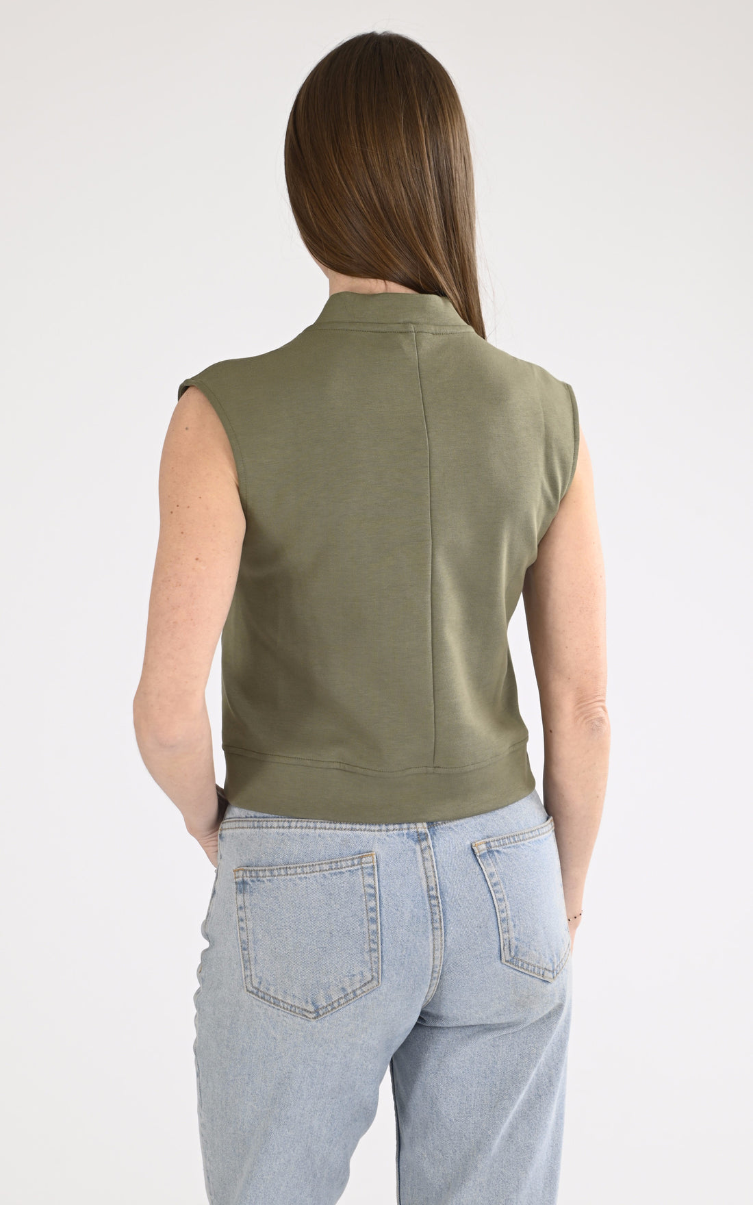 A "SAONNE K2141JW" Vert K-Way T-shirt Femme opened photo