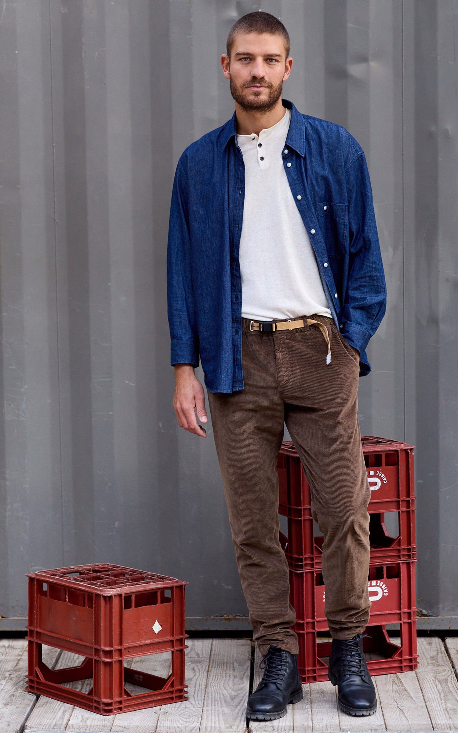 A "24WSU62 181" Marron Whitesand Pantalon Homme details photo 5