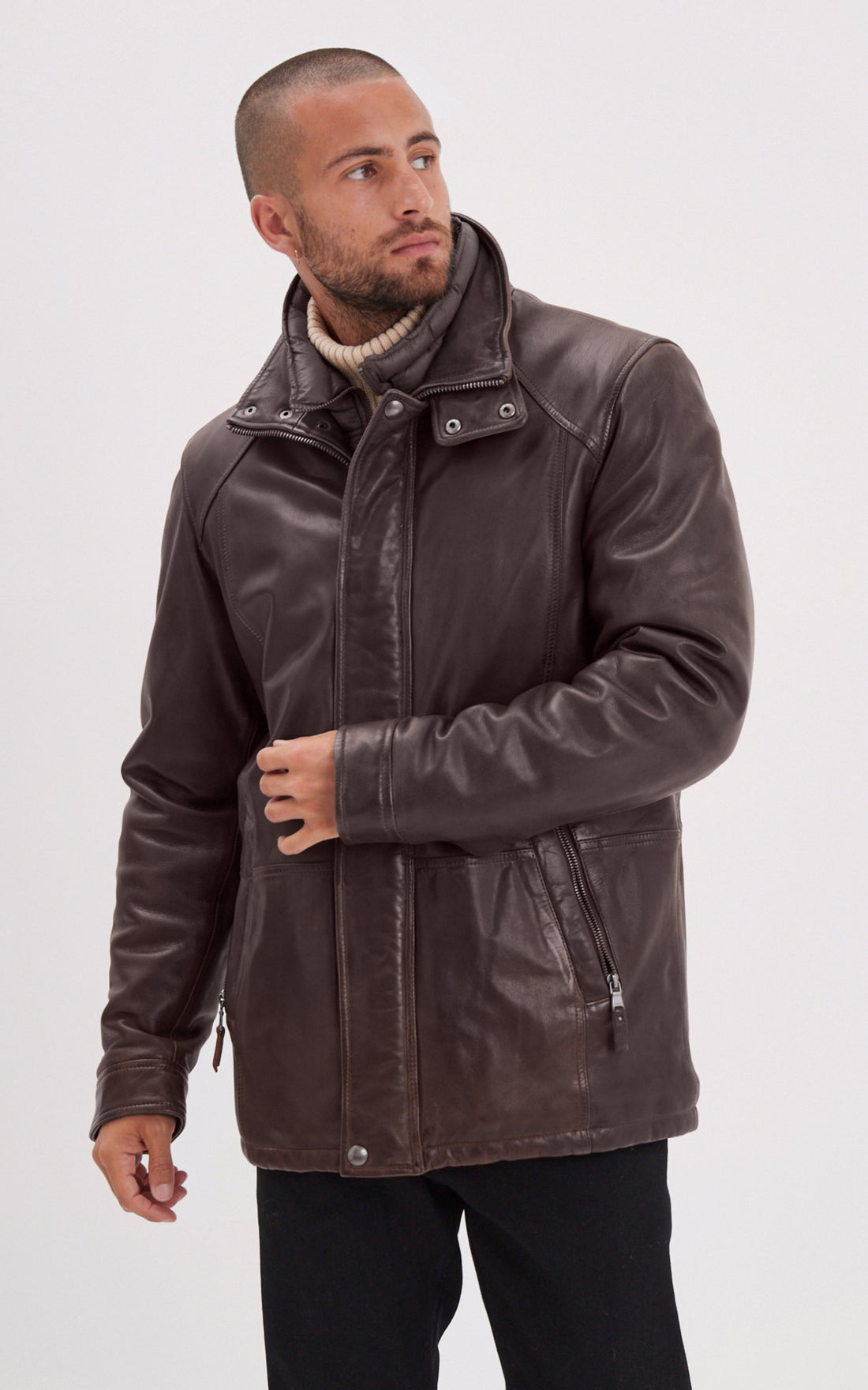 A "CERRO 102874" Marron Daytona 73 Veste Homme opened photo