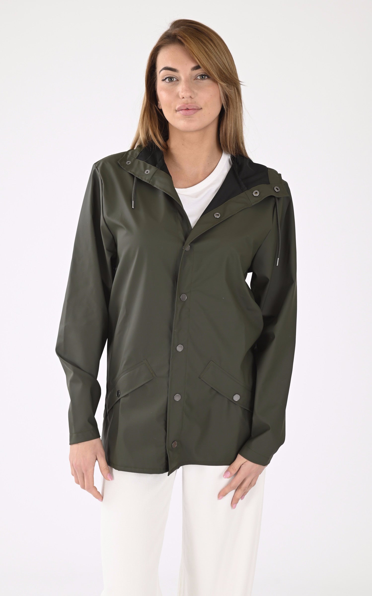 A "12010 JACKET" Kaki Rains Veste Mixte closed photo 3
