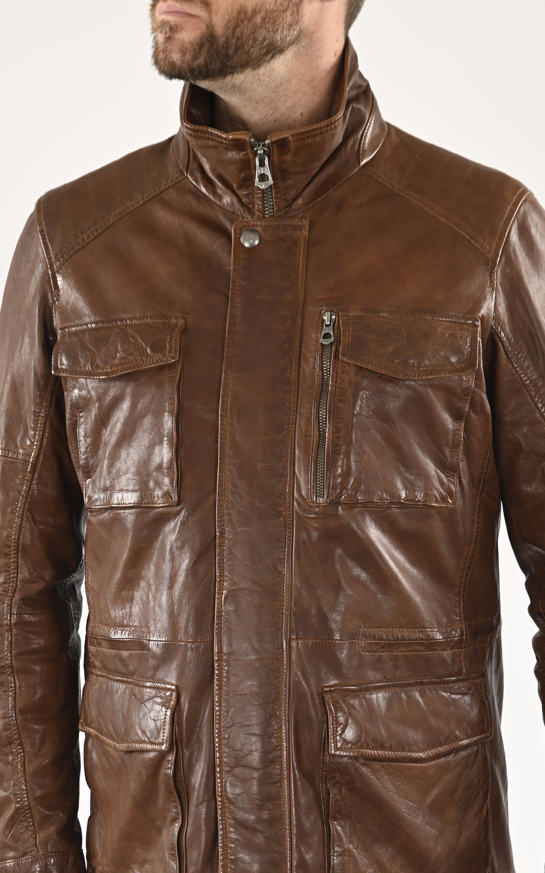 A "RODEO 103334" Marron Daytona 73 Veste Homme opened photo
