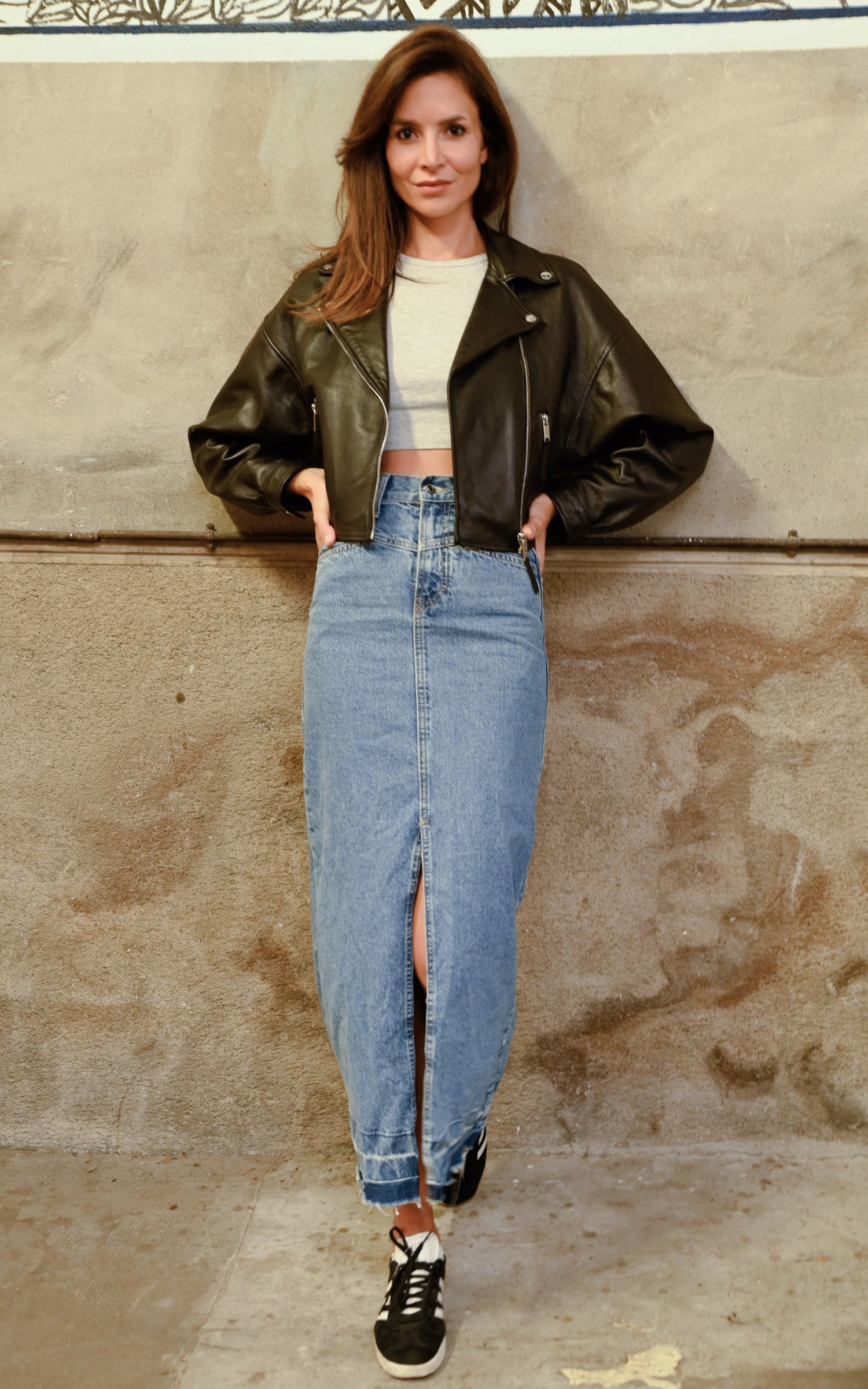 A "IMANE" Noir La Canadienne Perfecto Femme details photo
