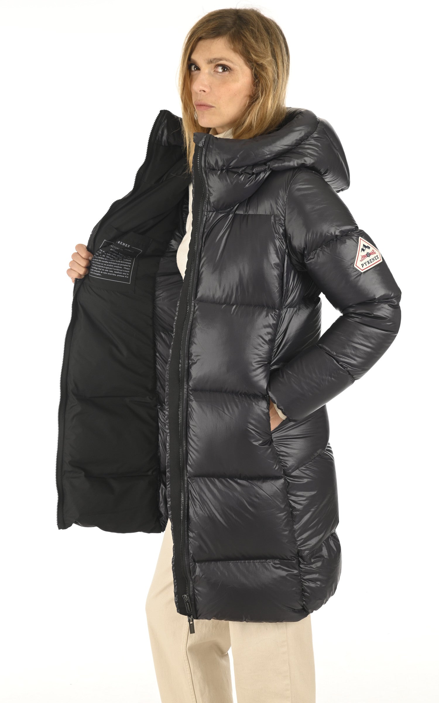 A "TAMARA FF" Black Pyrenex 3/4 Doudoune Femme interior photo 3
