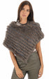 A "PONCHO" Gris La Canadienne Poncho Femme opened photo