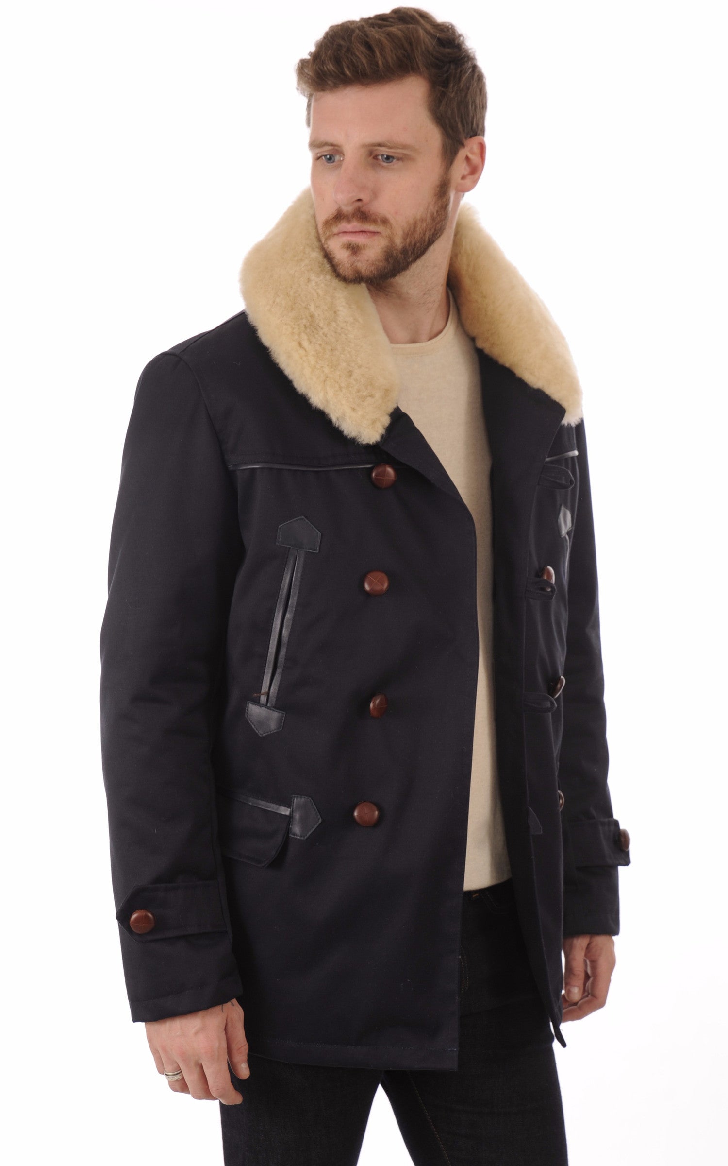A "CANADIENNE 2" Bleu Foncé La Canadienne Veste Homme opened photo