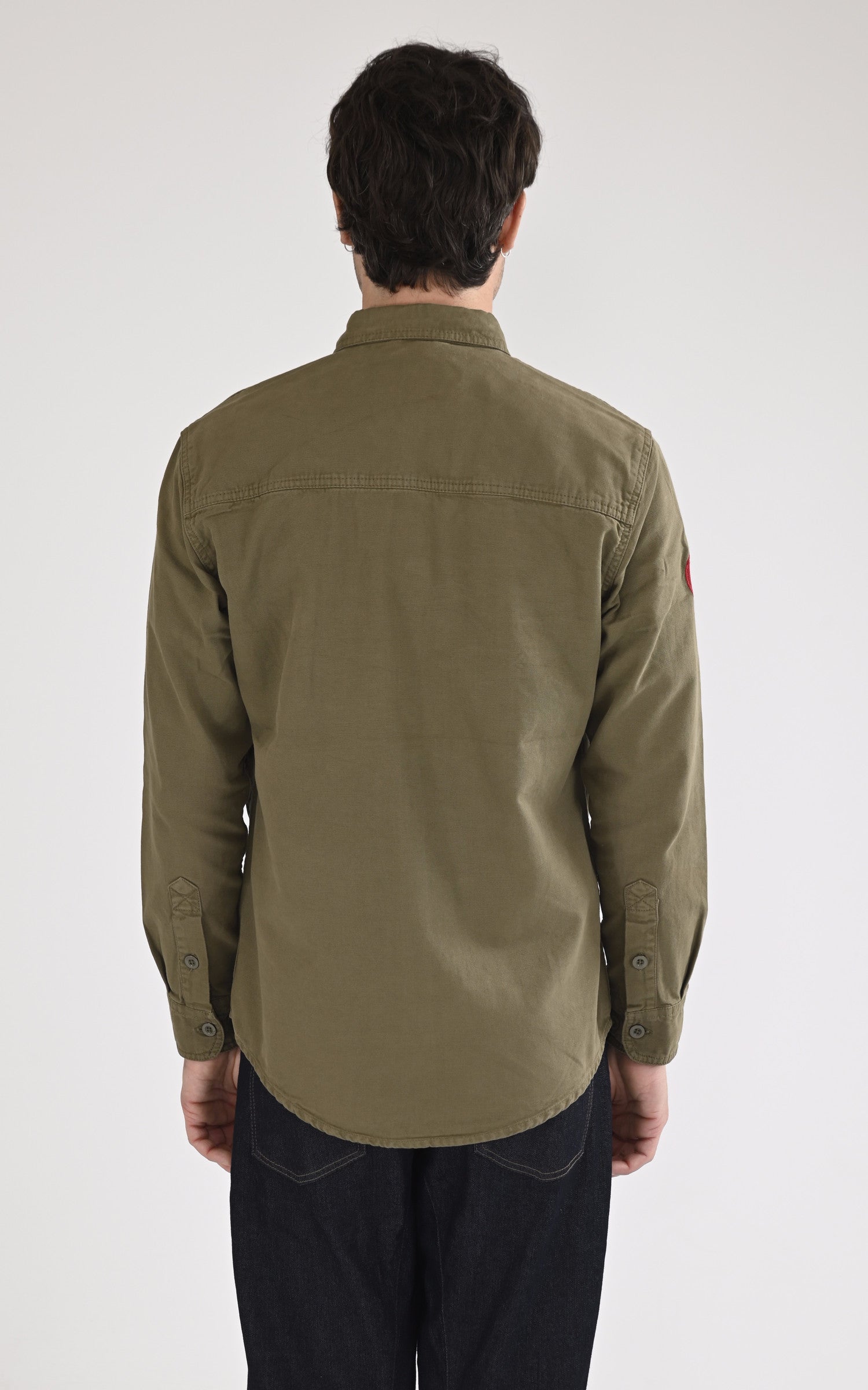 A "KING AIR MN 103945" Kaki Marine Nationale Chemise Homme back photo