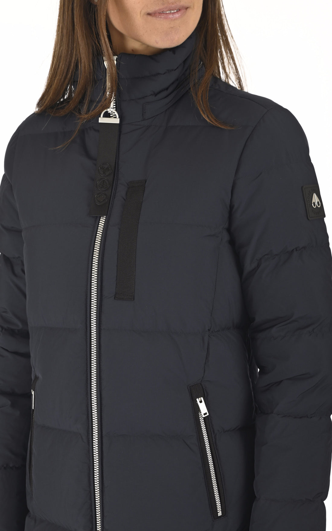 A "JOCADA M32LP225" Bleu Marine Moose Knuckles man_doudoune Femme opened photo