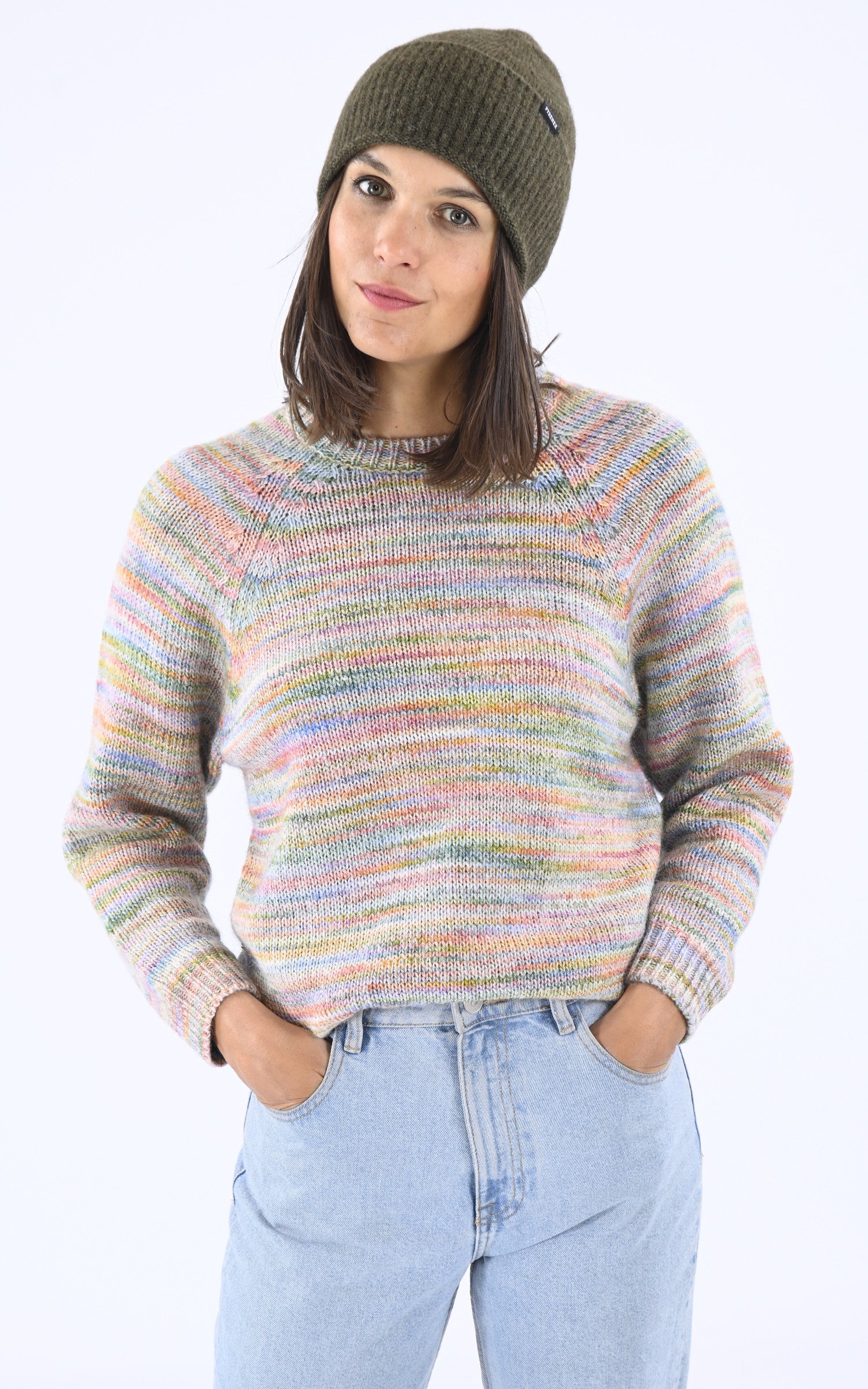 A "SOAZIG 2" Kaki Pyrenex Bonnet Mixte opened photo 1