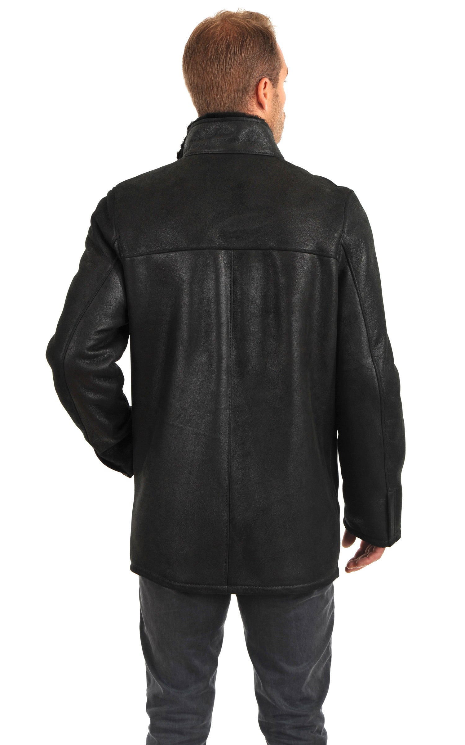A "MARCO" Noir La Canadienne 3/4 Homme back photo