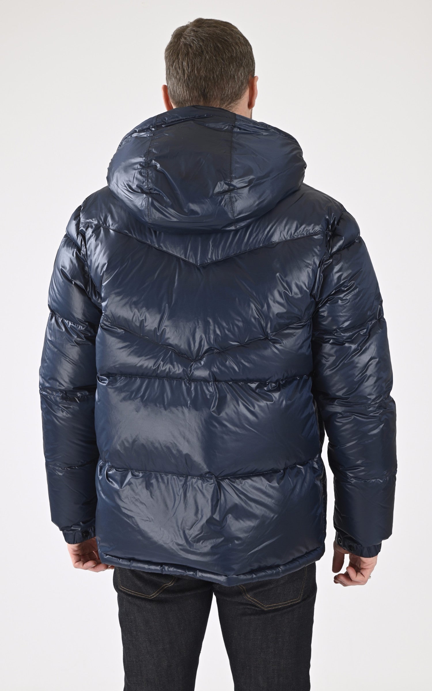 A "DYNA" Bleu Nobis Bl Doudoune Homme back photo 4