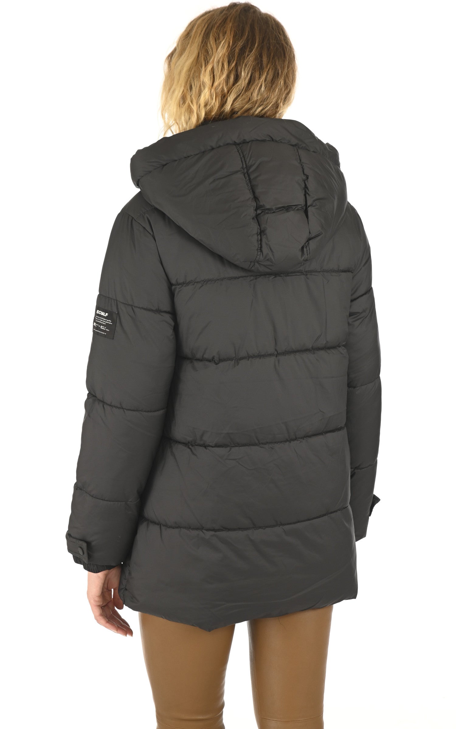 A "BAILYALF" Noir Ecoalf Ves Doudoune Femme back photo