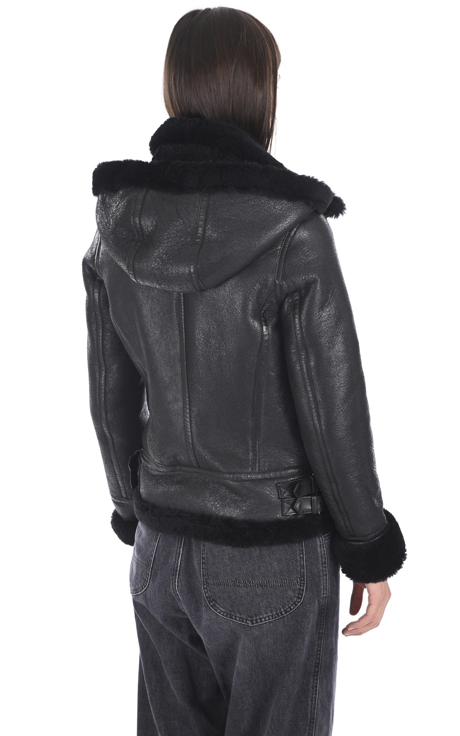 A "BLONDINE FURLESS FF" Noir La Canadienne Bombardier Femme back photo