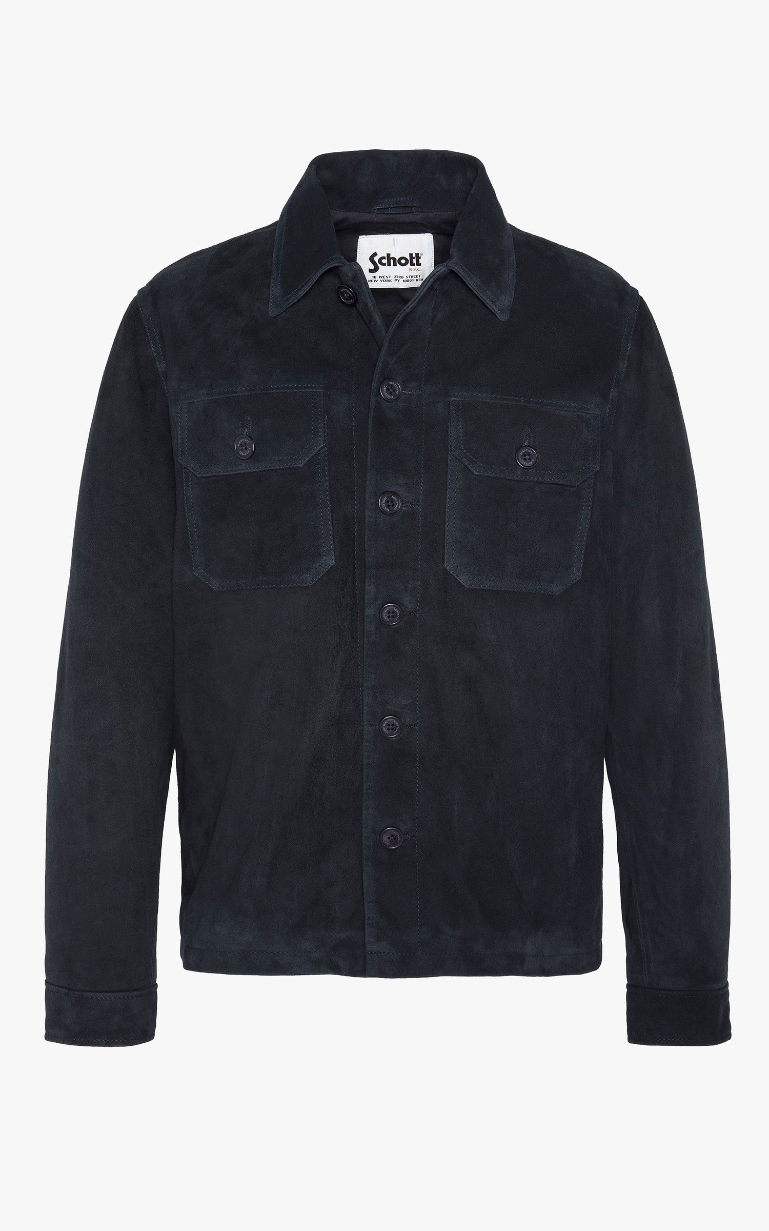 A "LCBRONXS" Navy Schott Veste Homme opened photo
