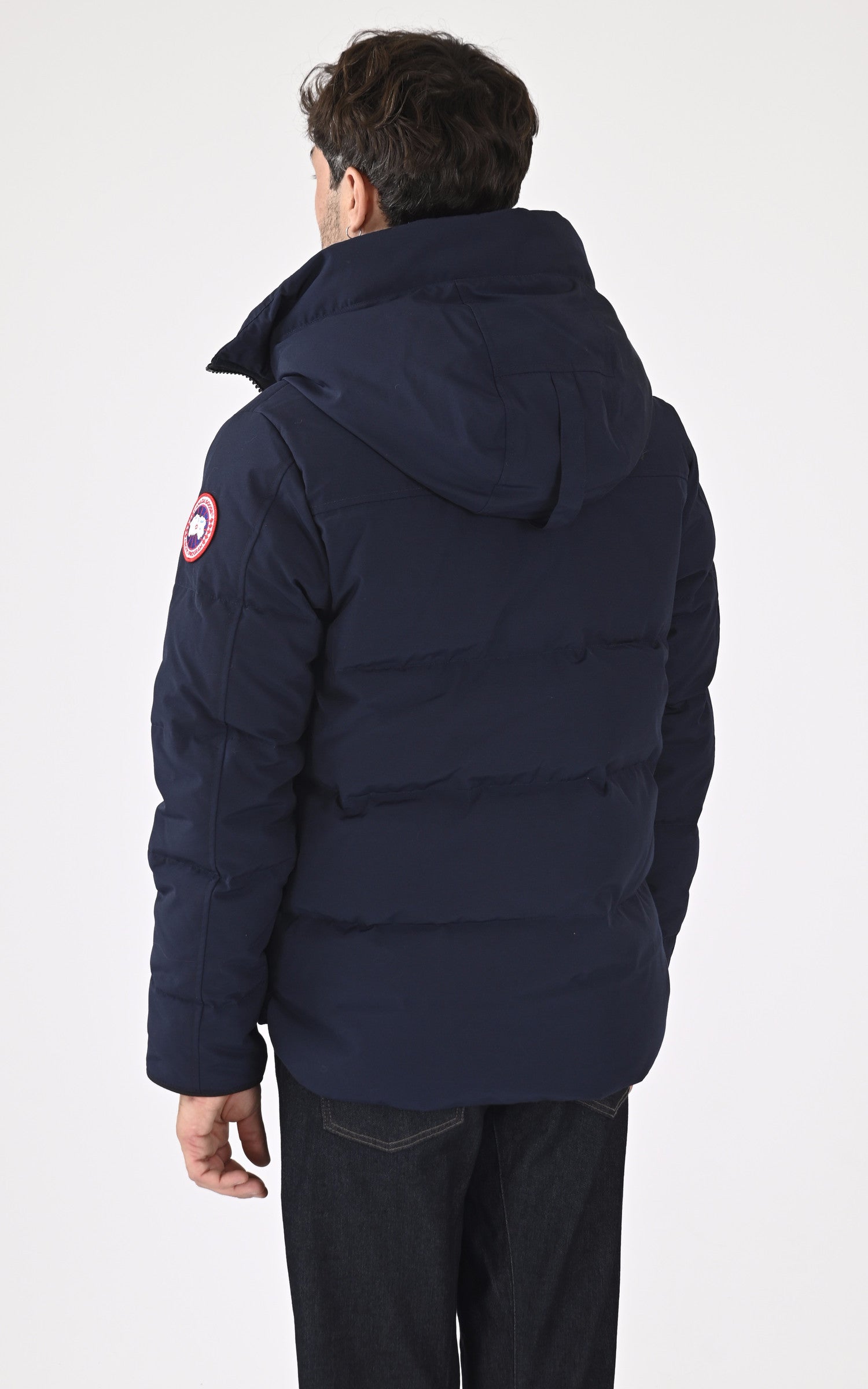 A "MAC MILLAN 2080M" Bleu Canada Goose 3/4 Doudoune Homme back photo 4