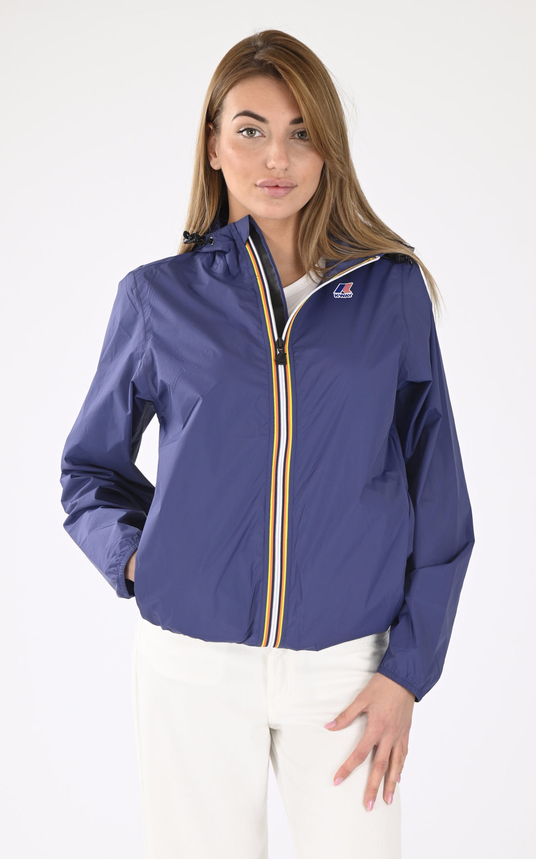 A &quot;CLAUDE K2123ZW&quot; Bleu K-Way Blouson Mixte opened photo