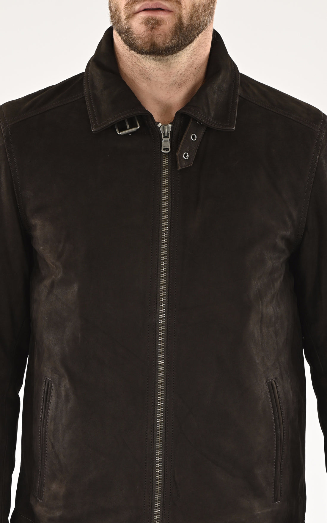 A &quot;FORD 101014&quot; Marron Daytona 73 Blouson Homme opened photo