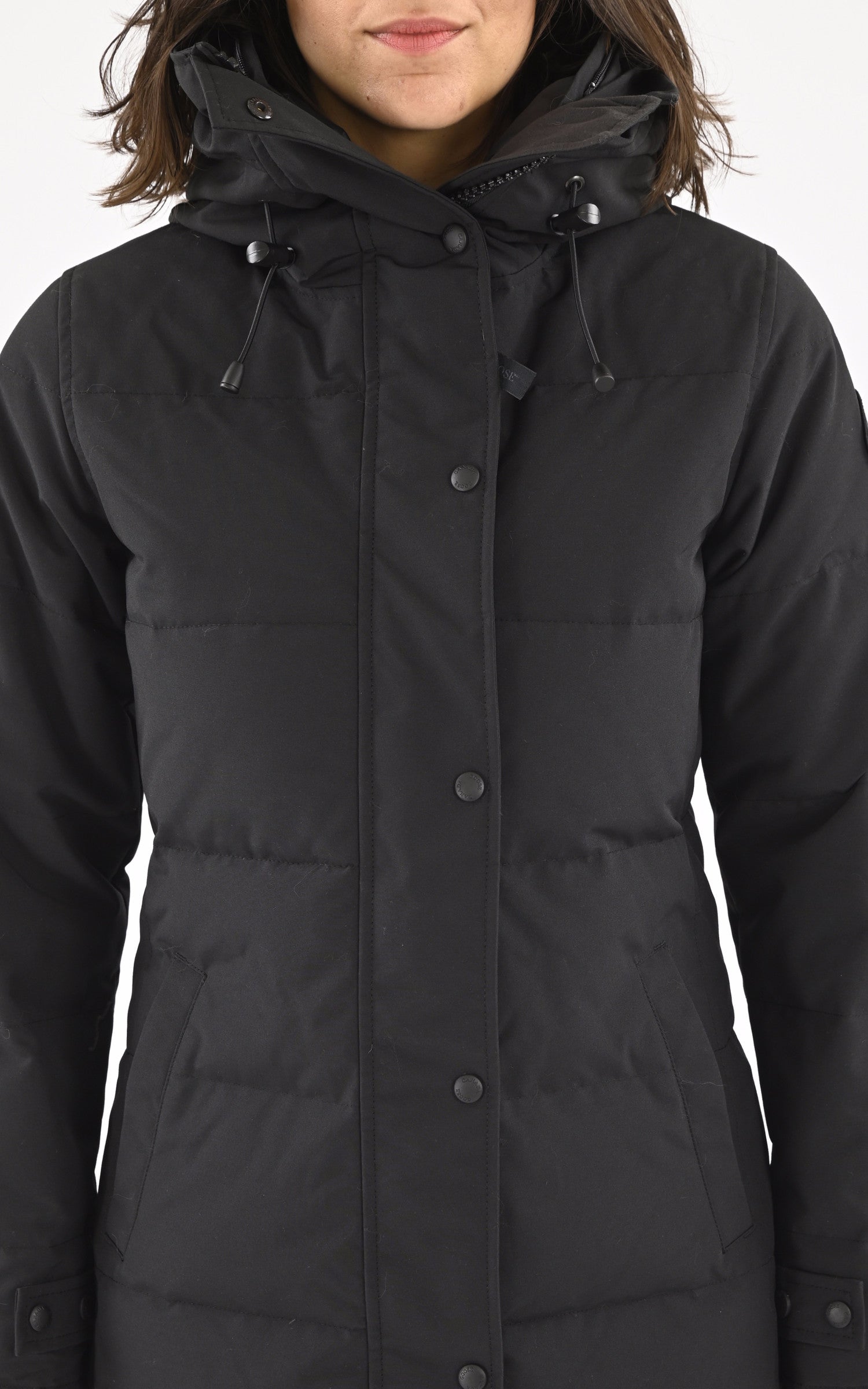 A &quot;SHELBURNE 3802LB&quot; Noir Canada Goose 3/4 Doudoune Femme details photo