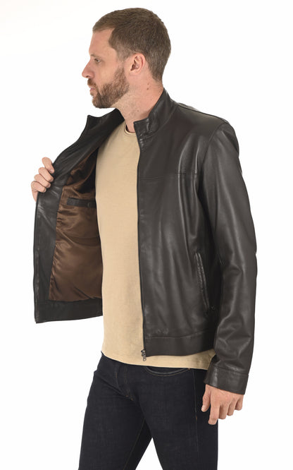 A &quot;MILOS&quot; Marron La Canadienne Blouson Homme interior photo