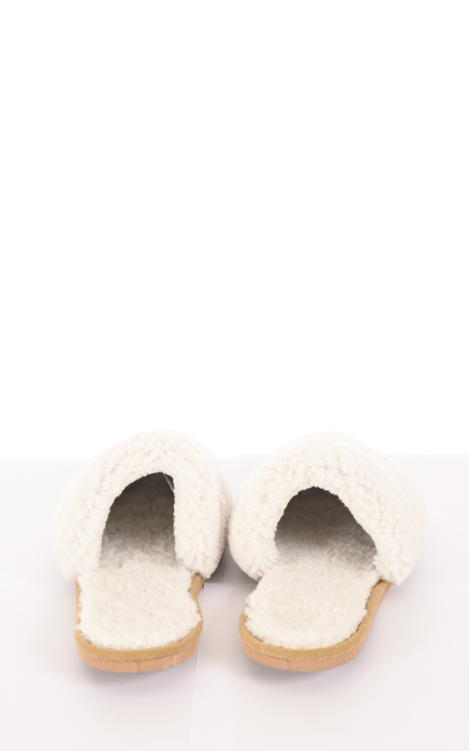 A &quot;PANTOUFLES&quot; Beige La Canadienne Chaussons Mixte back photo 3