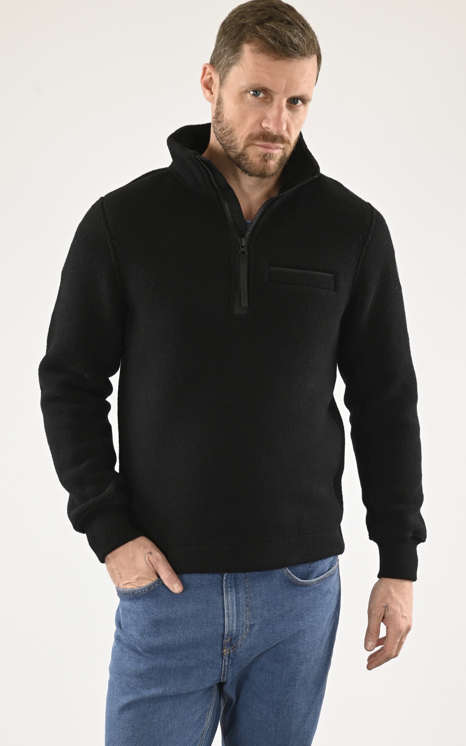 A &quot;LAWSON 1/4 ZIP 7055MB&quot; Noir Canada Goose Veste Homme opened photo 1