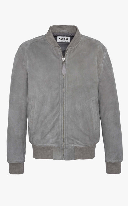 A &quot;LC300&quot; Gris Schott Blouson Homme details photo