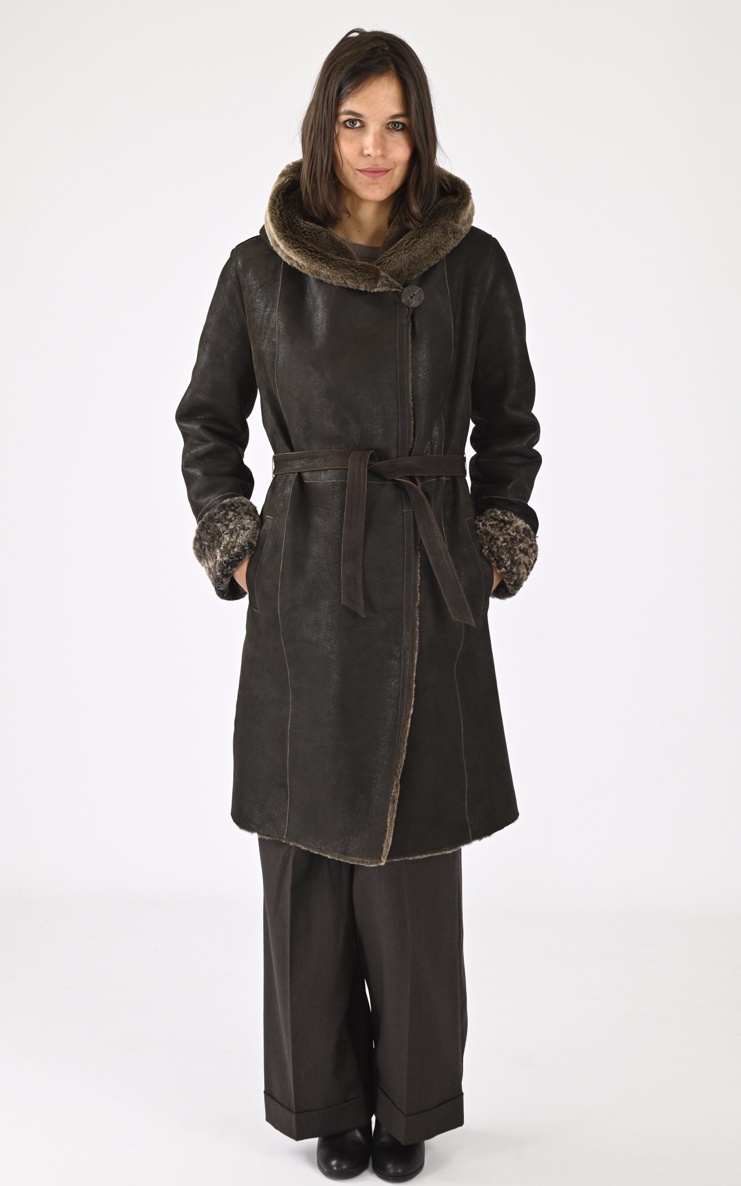 A &quot;OS9007B 100&quot; Marron La Canadienne 7/8 Femme closed photo 1