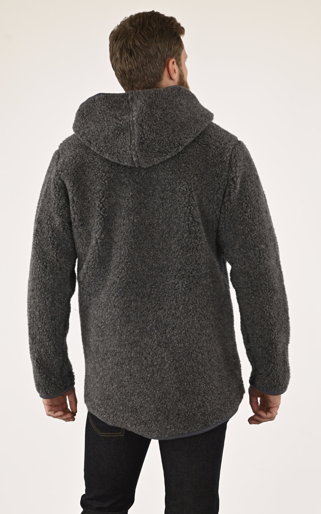 A &quot;WOO&quot; Gris La Canadienne Veste Homme opened photo