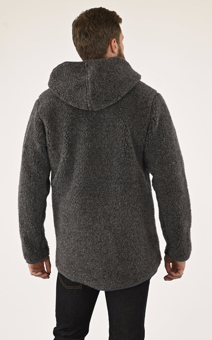 A &quot;WOO&quot; Gris La Canadienne Veste Homme back photo