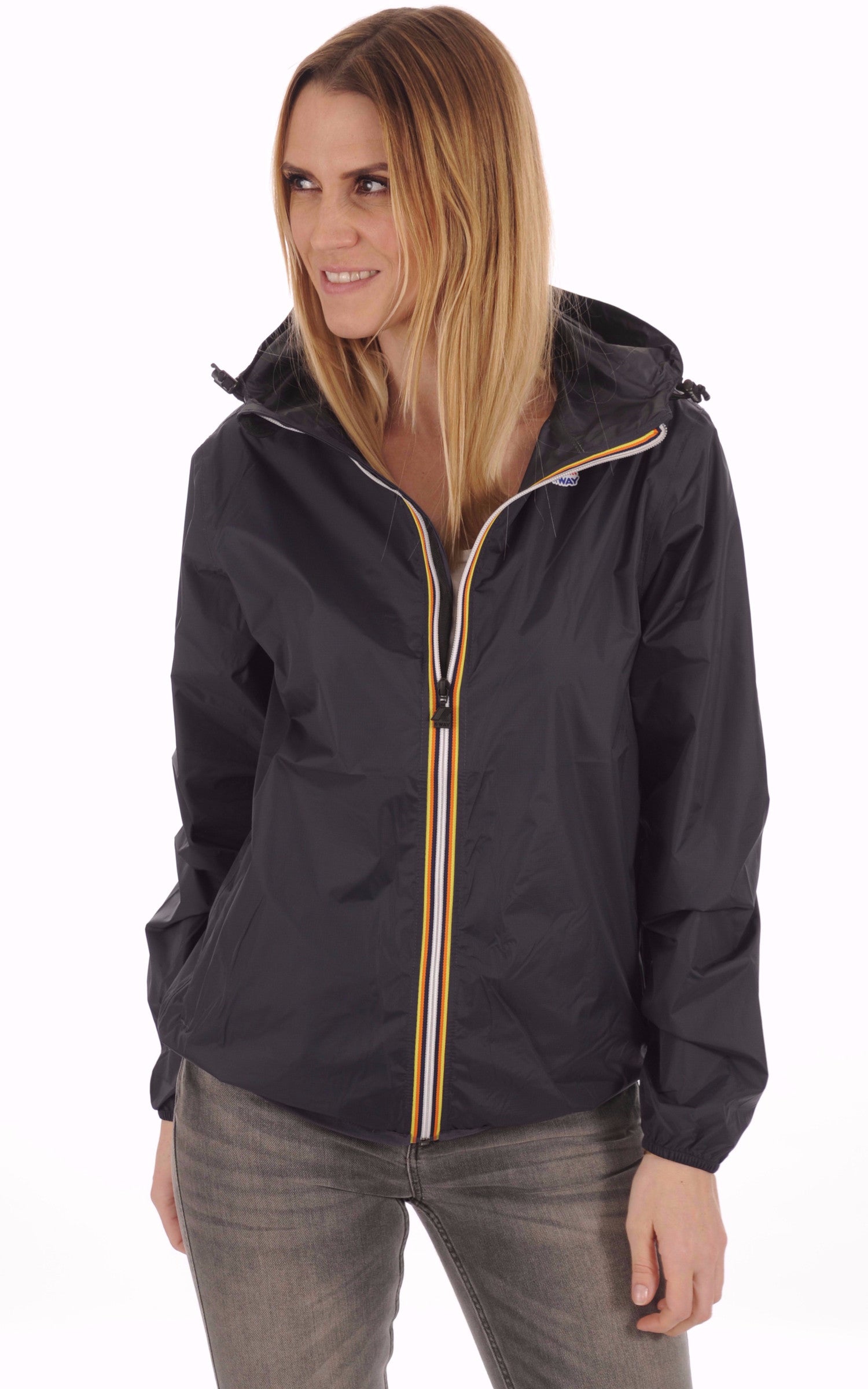 A &quot;CLAUDE K004BD0&quot; Bleu Marine K-Way Blouson Mixte closed photo