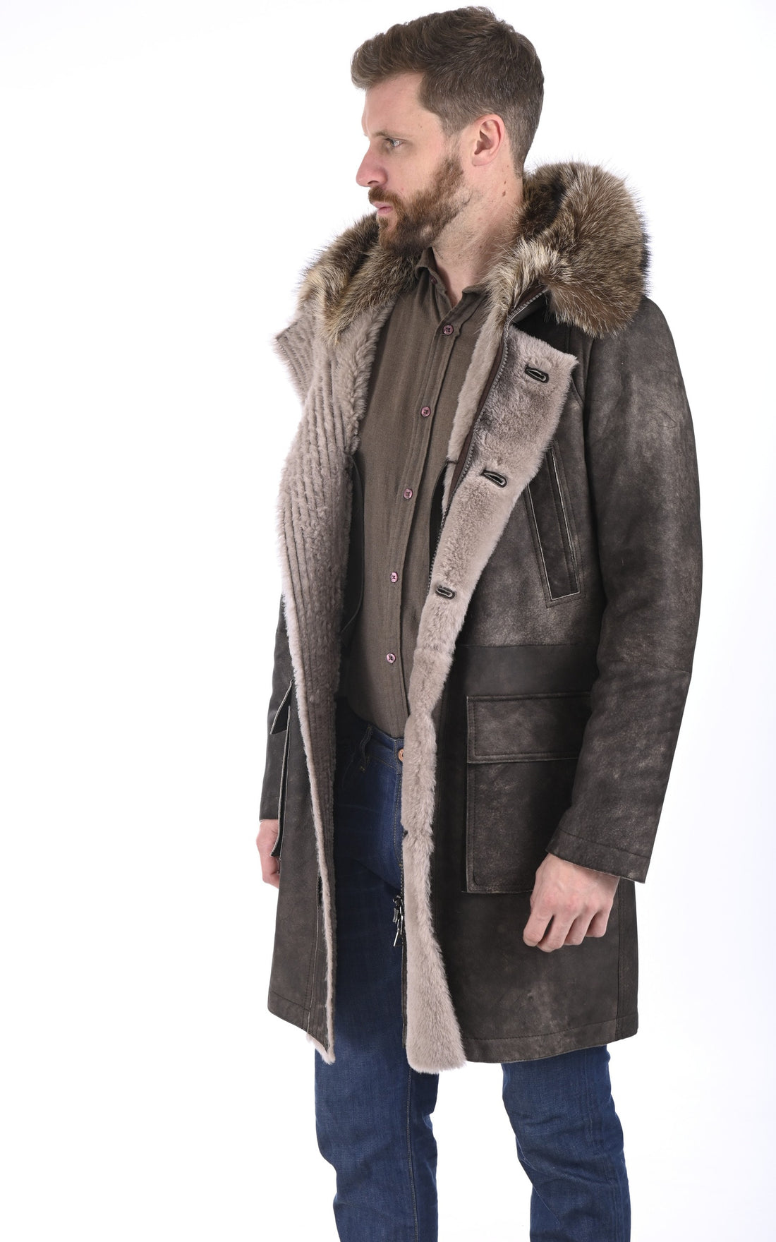 7/8 Df Homme Artico, modèle 027360 de couleur beige / taupe