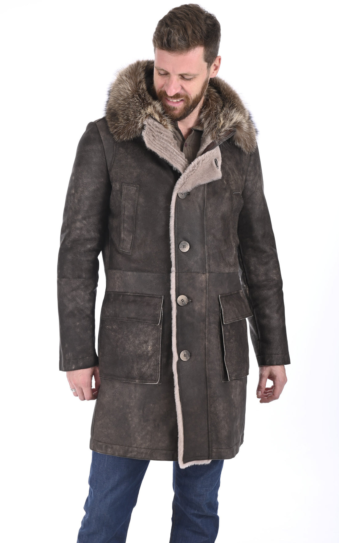 7/8 Df Homme Artico, modèle 027360 de couleur beige / taupe