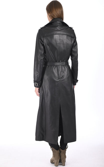 A &quot;ENZO 130&quot; Noir La Canadienne Manteau Femme back photo