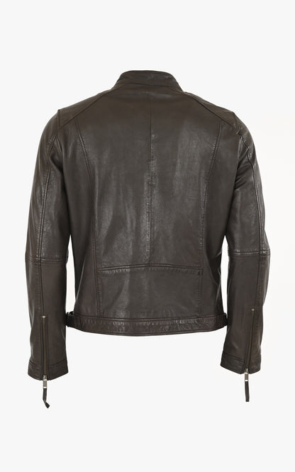 A &quot;MUMBAI&quot; Chocolat La Canadienne Blouson Homme interior photo