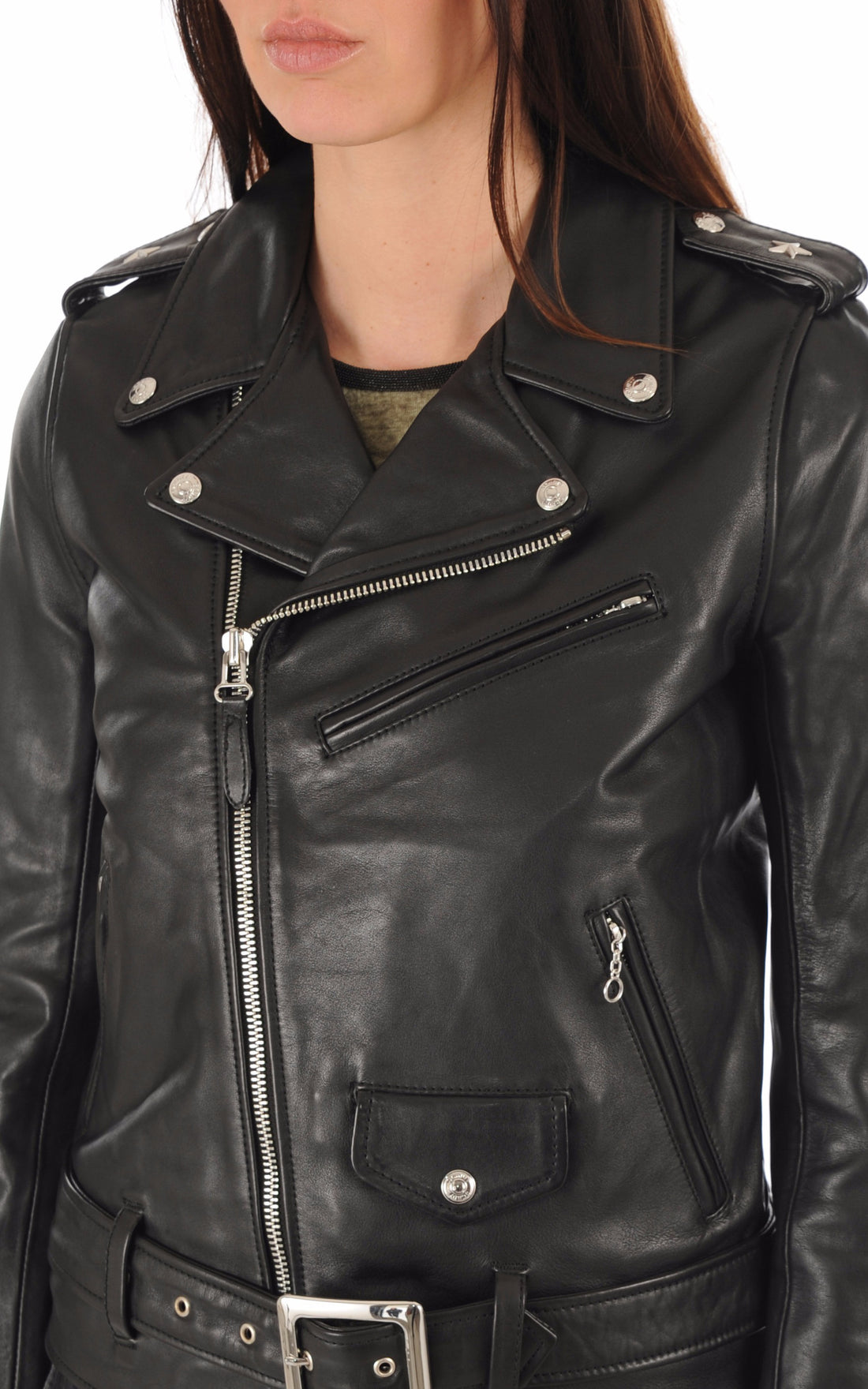 A "LCW1637" Noir Schott Perfecto Femme opened photo