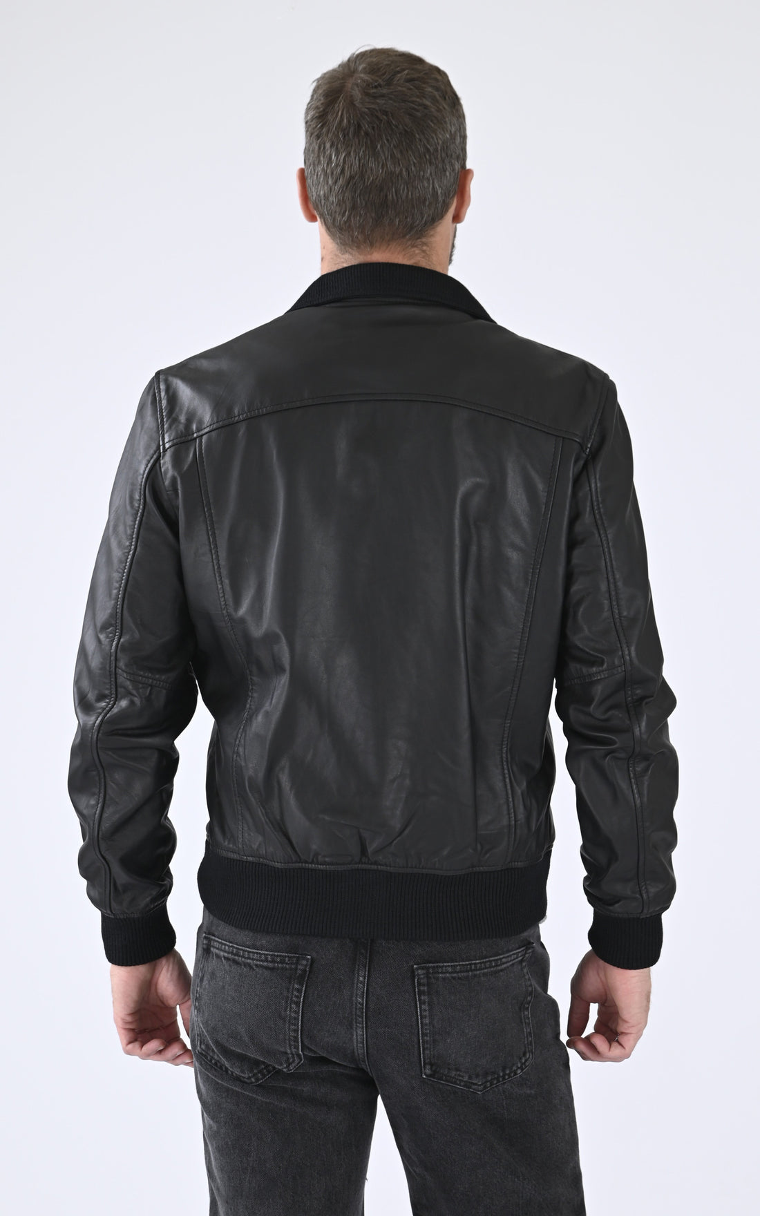 A &quot;LC FRESNO&quot; Noir Schott Blouson Homme opened photo