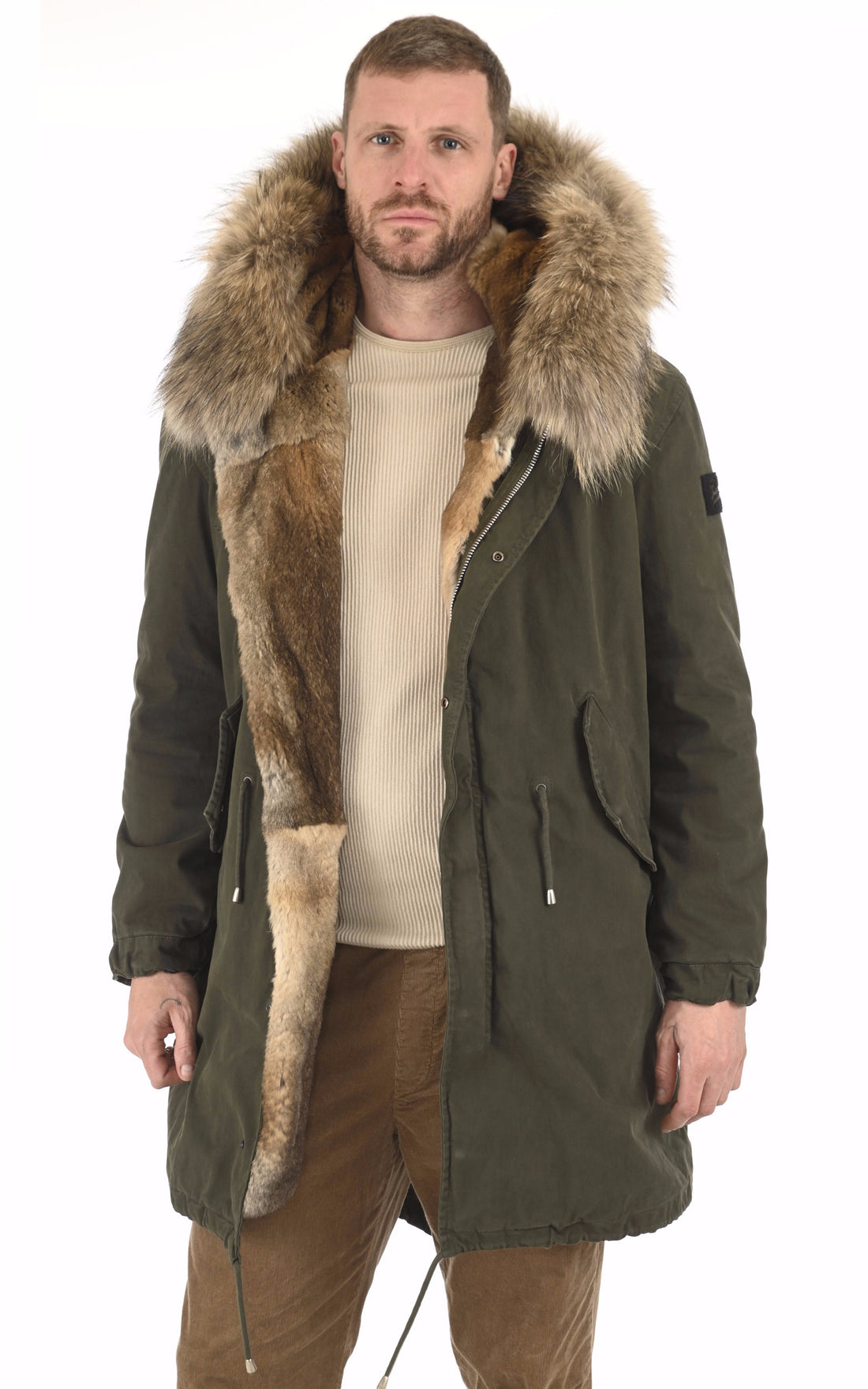A &quot;A22-DMLE30ST&quot; Kaki Barbed 3/4 Homme opened photo